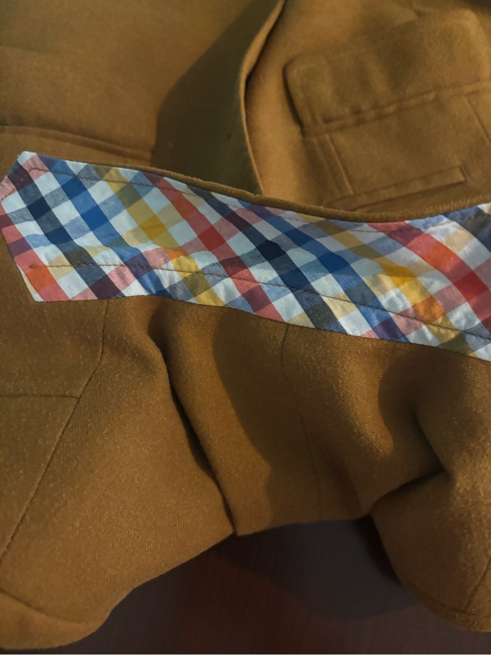 a.x.n.y. American Exchange New York Boys 8 Tan Button Blazer Shawl Notch Collar - Picture 5 of 10